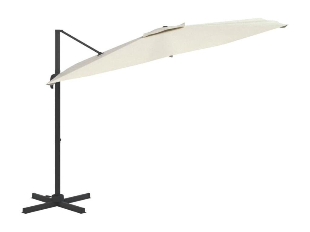 Parasol meuble de jardin aluminium blanc 02 0008489 AZMD90594