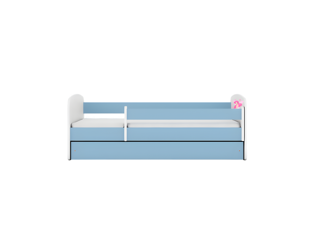 Lit Artigeo fée bleue avec papillons avec tiroir sans matelas 140/70 OIUX09101