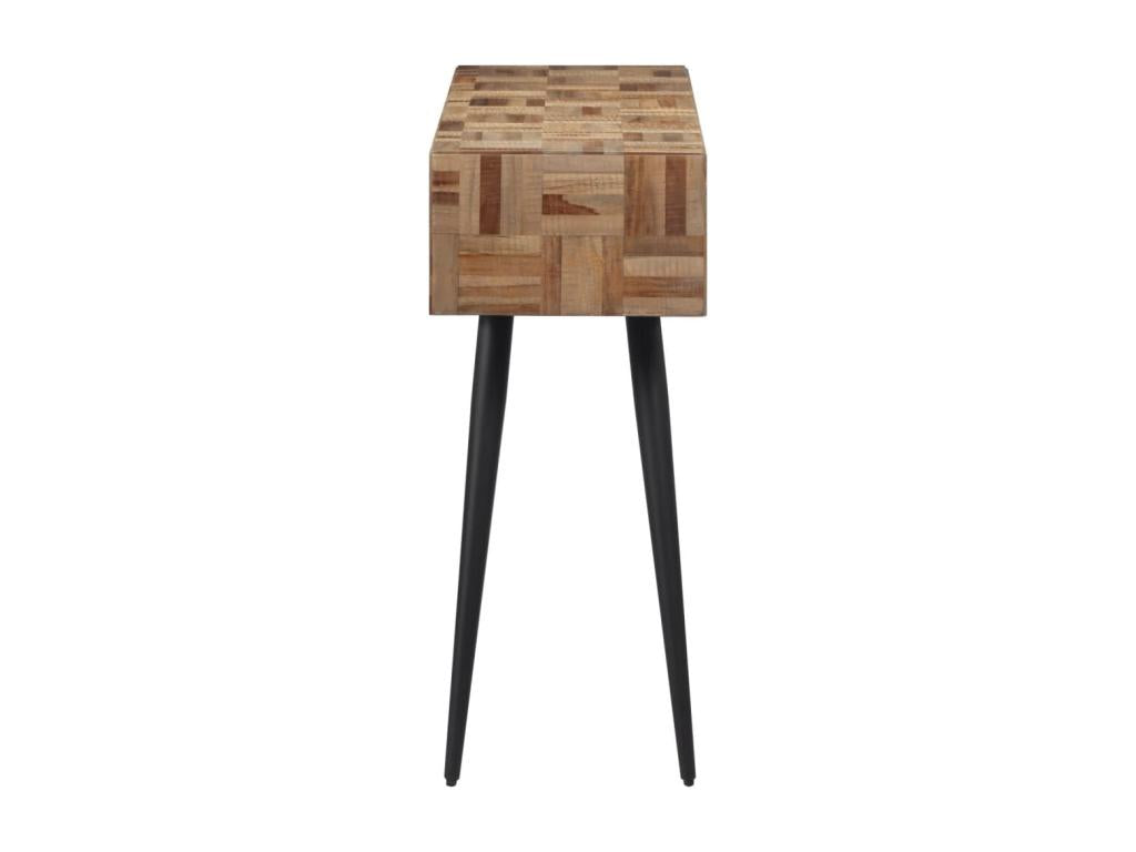 Table console 110x34x80 cm teck de récupération massif WEKU43547