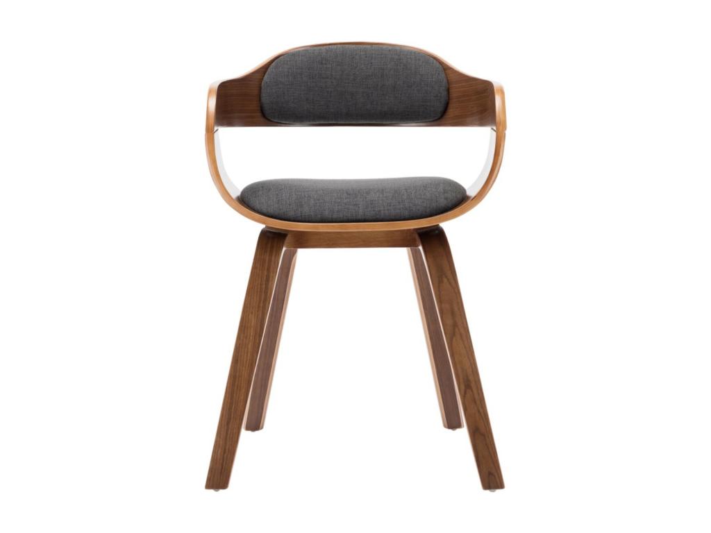 Chaise en bois Noyer Artigeo - Confort et raffinement-Couleur Gris AJTQ96375