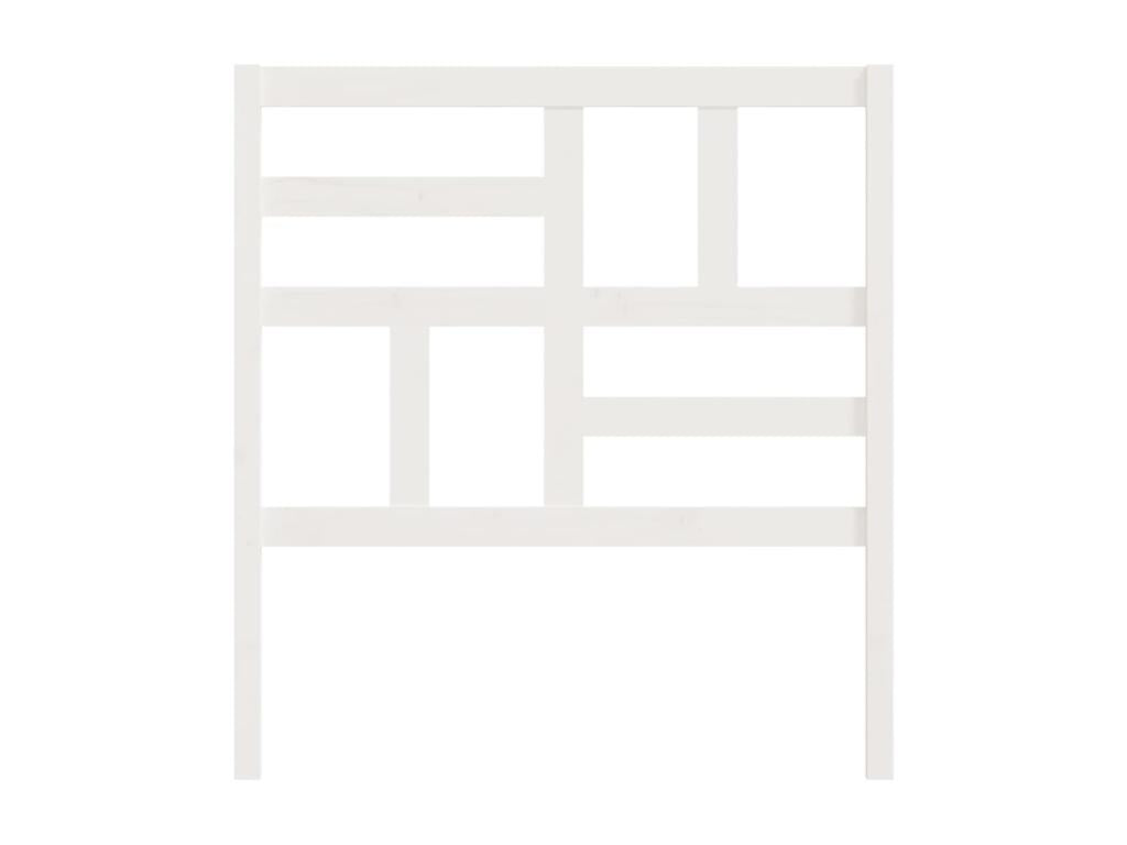 Tête de lit Blanc 81x4x104 cm Bois massif de pin ZVGU59926