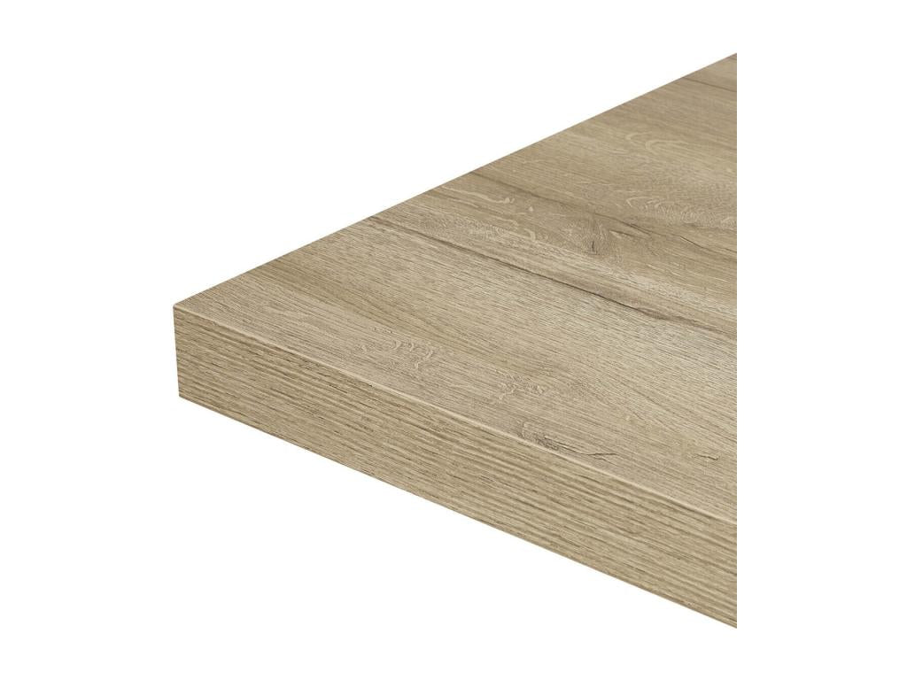 Artigeo - Table 170cm Aspect Bois Artigeo Piètement Country Métal Noir HCBD04209