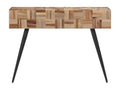 Table console 110x34x80 cm teck de récupération massif WEKU43547