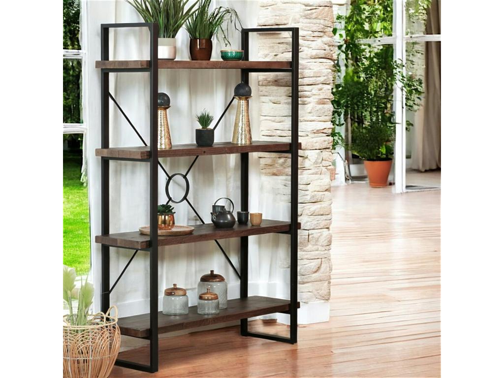 Bibliothèque Etagère bois recyclé Cosymeub NFPV49735