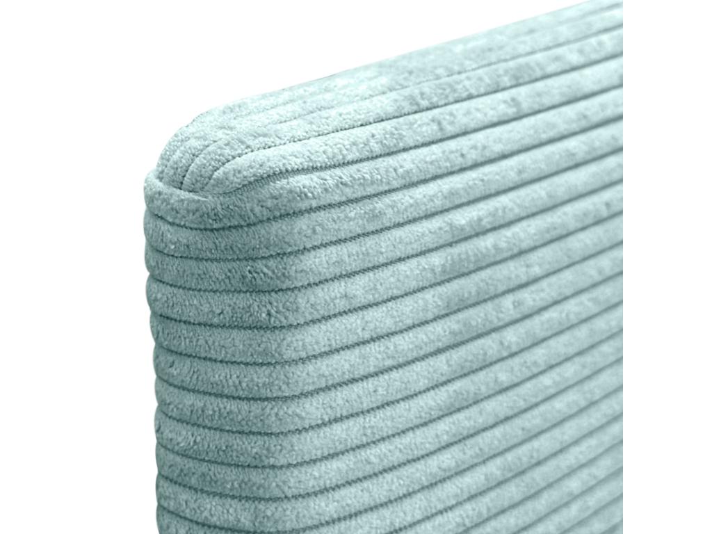 Artigeo Tête de Lit Velours Côtelé Uni 145x50 Lits 120/135/140 - Vert Artigeo BHHO70814