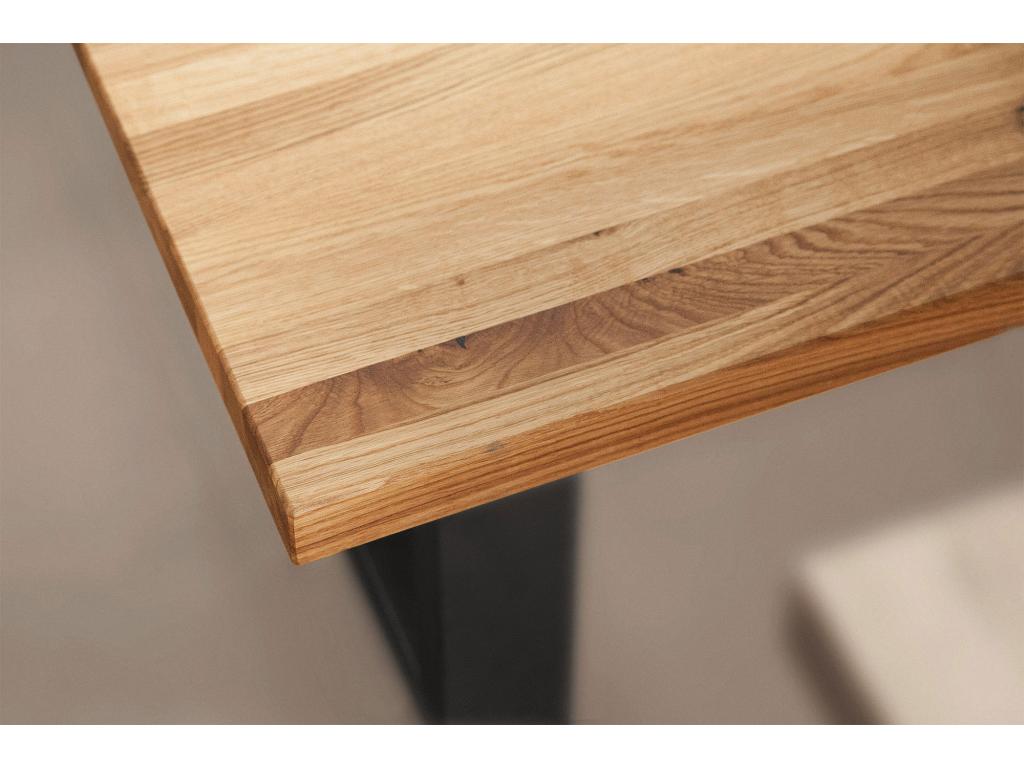 Cosymeub - Table de salle à manger 100x200 en chêne sauvage huilé naturel ERHF18792