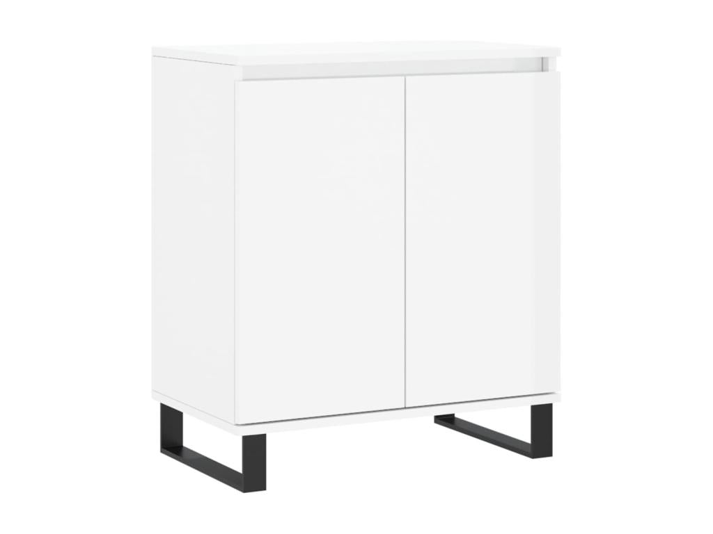 Buffet Blanc brillant 60x35x70 cm Bois d'ingénierie ILQN02686