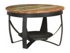 Table basse 68x43 cm Bois de récupération massif ILKM37230