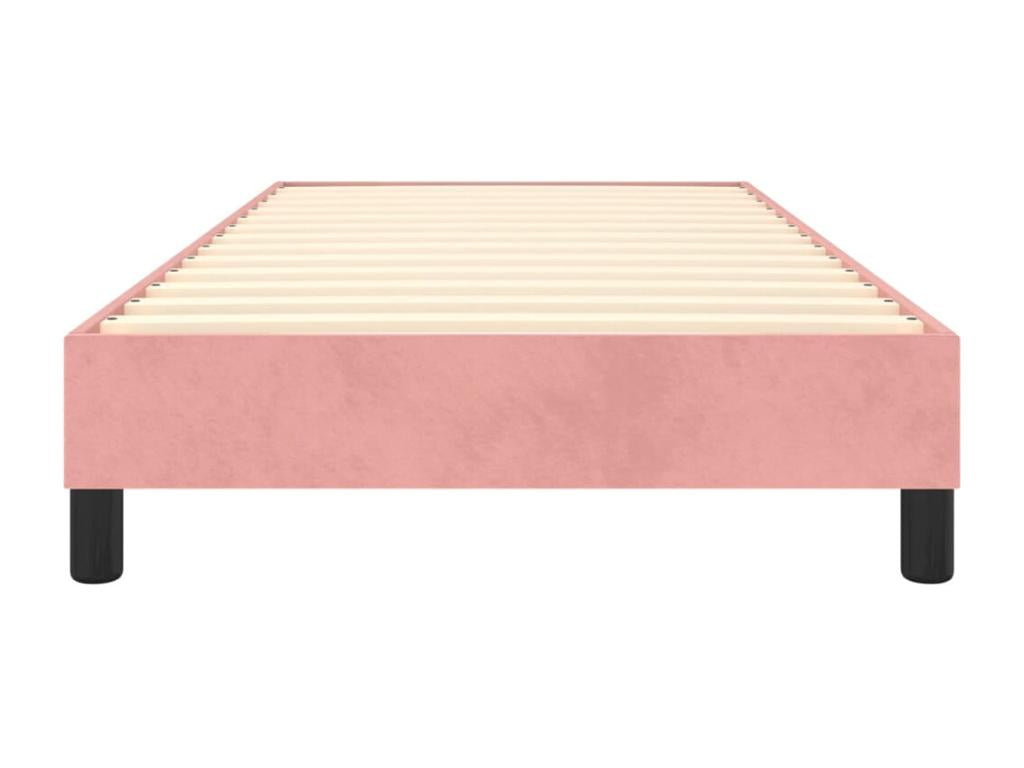 Cadre de lit sans matelas rose 90x200 cm velours YHMP01261