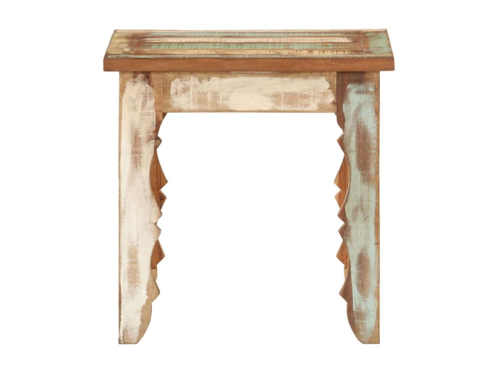Table basse 40x40x40 cm Bois de récupération solide YMZZ00354