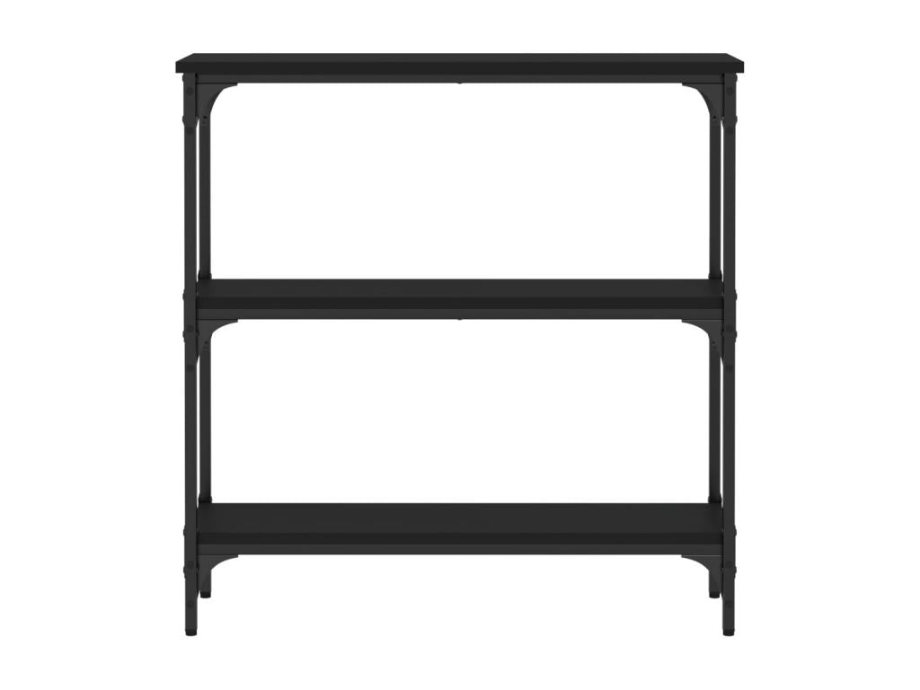 Table console noir 75x22.5x75 cm bois d'ingénierie JGZG98246