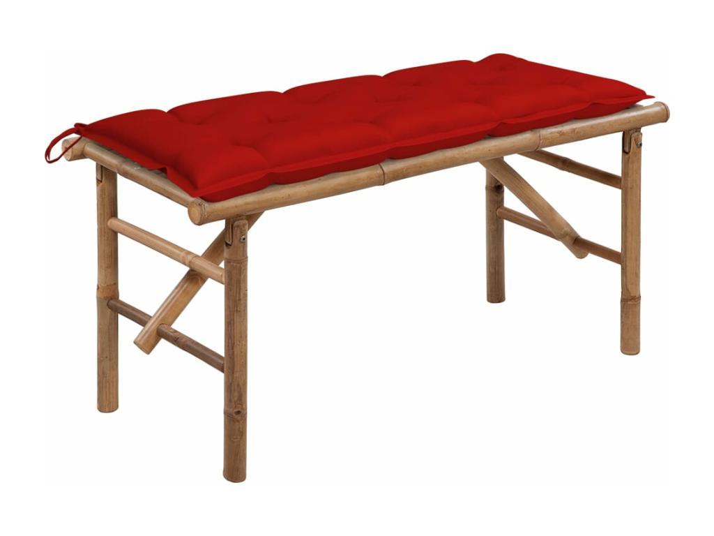 Banc de jardin pliable avec coussin 118cm Cosymeub 3 XMZR13381