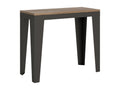 Console extensible 90x40/300 cm Flame Evolution Chêne Nature cadre Anthracite TVJH49376