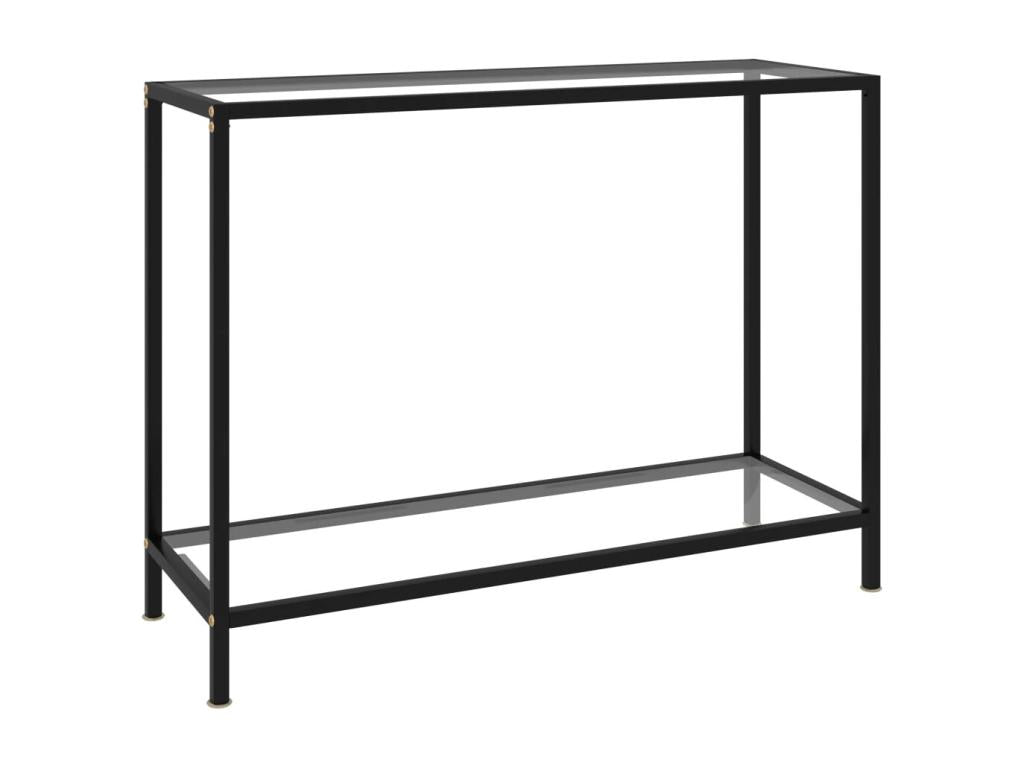 Table console Transparent 100x35x75 cm Verre trempé TJMK44851