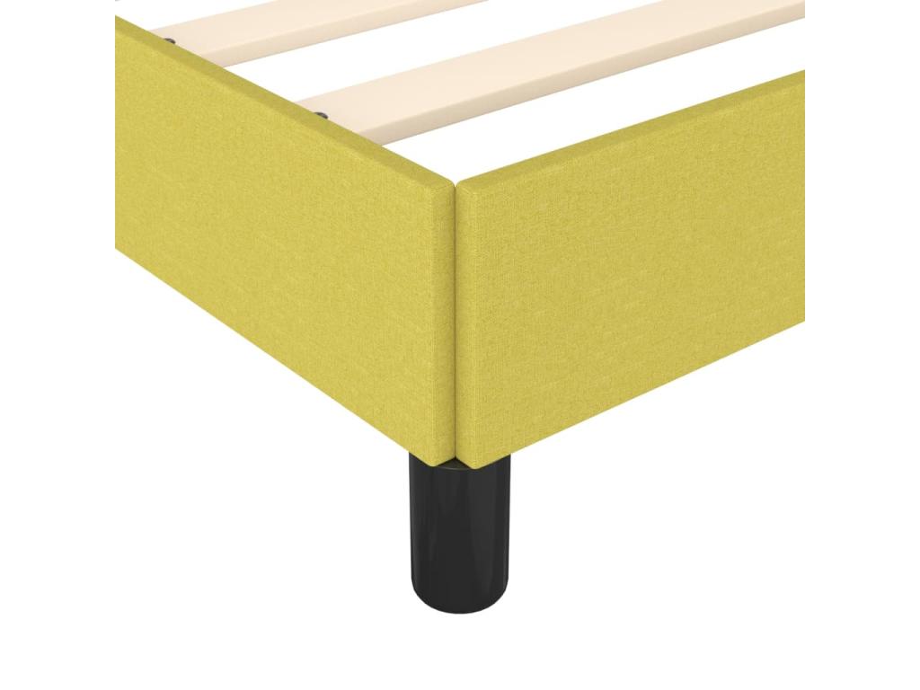 Cadre de lit Vert 90x200 cm Tissu EVTD12095