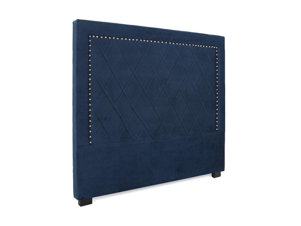 Tête de lit Artigeo Velours Bleu Foncé 140cm QGHT73609