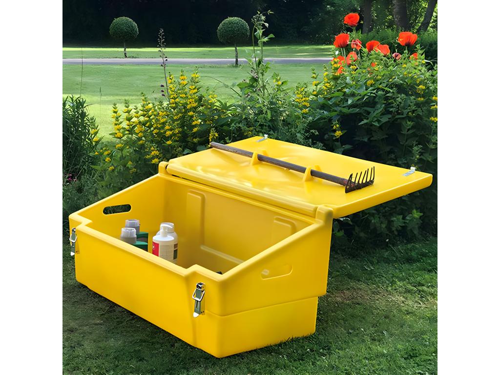 Coffre De Jardin 100l Avec Grenouillères Cadenassables SSJS82342